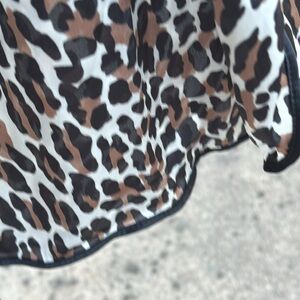 Nos Vanity Fair SILKY Nylon Half Slip Leopard Slip L USA Made